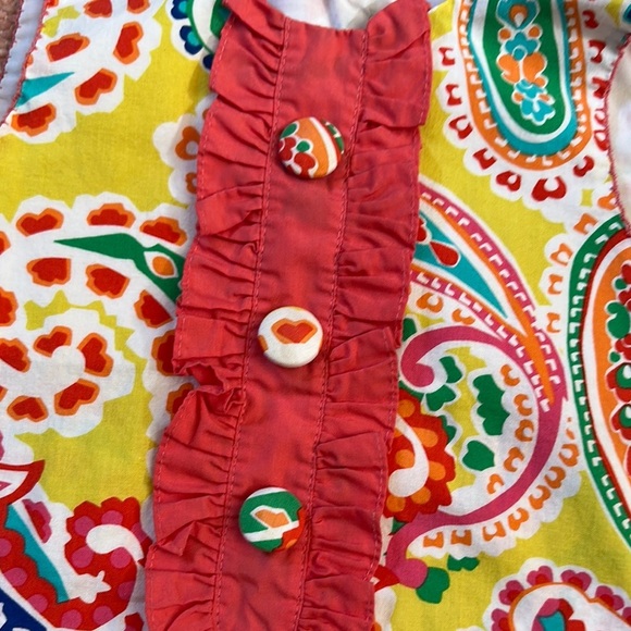 Colorful Paisley Kids Dress - Picture 5 of 7